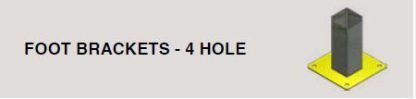 Foot Brackets - 4 Hole
